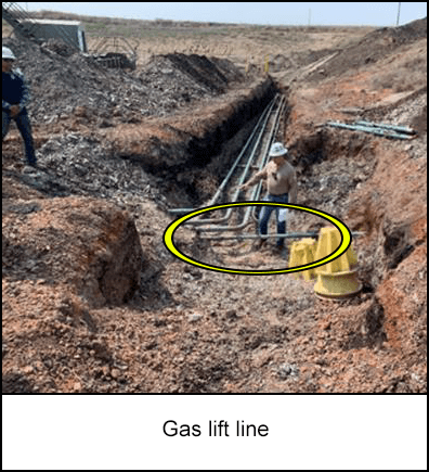 Gas lift line