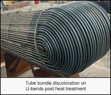 1225-s3.png Tube bundle discoloration on U-bends post heat treatment