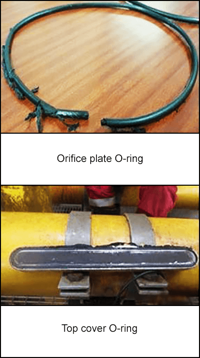 Orifice plate O-ring and top cover O-ring