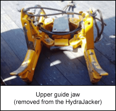 Upper guide jaw (removed from the HydraRacker)