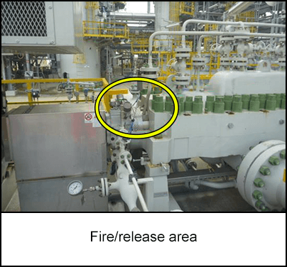 Fire/release area