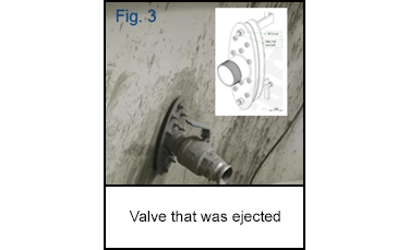 Valve that was ejected