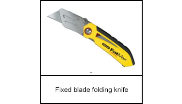 Fixed blade folding knife