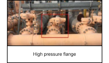 High pressure flange