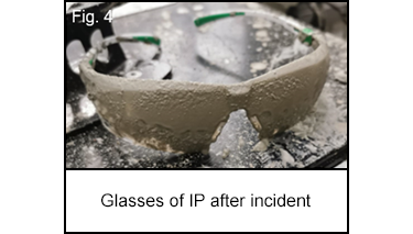 Glasses of IP after incident