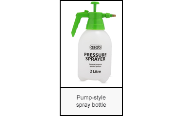 Pump-style spray bottle