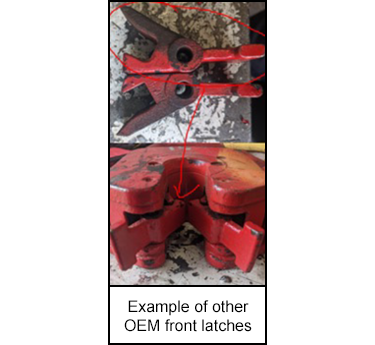 Example of other OEM front latches