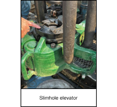 Slimhole elevator 