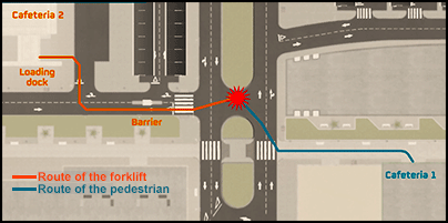 Accident site map