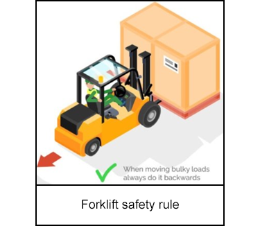 Forklift safety rule