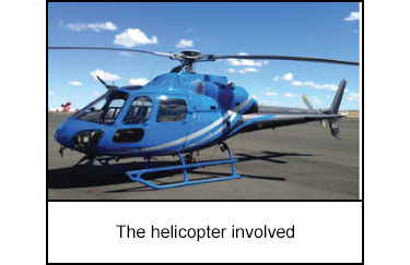 The helicopter involved
