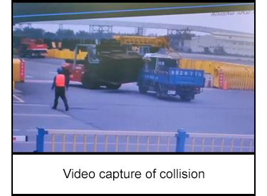 Video capture of collision