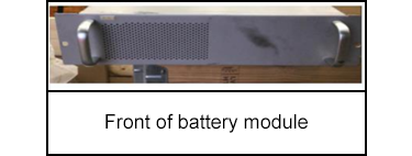Front of battery module