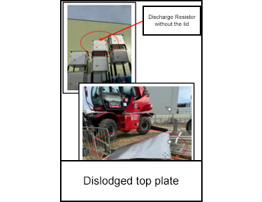 Dislodged top plate