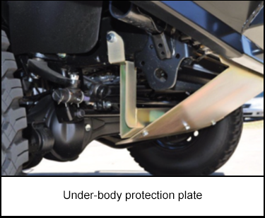 Under-body protection plate