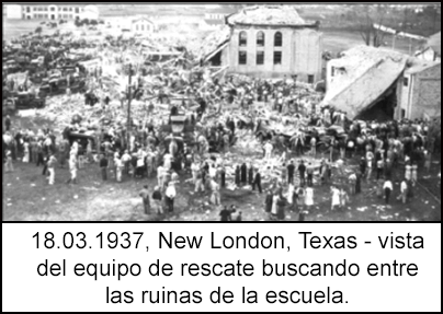 Equipo de rescate buscando entre las ruinas de la escuela, rodeados de escombros.