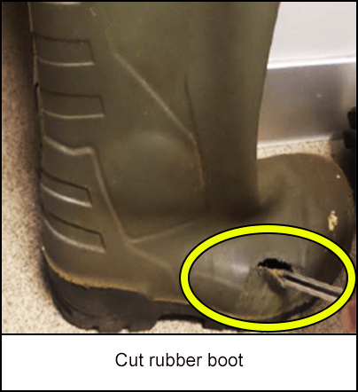 Water blasting outlet boots